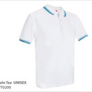 PT0200- white - polo tee