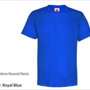 RN0108- ROYAL BLUE- COTTON ROUND NECK